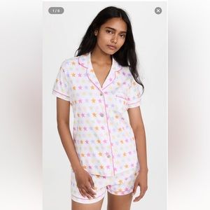 RARE - Roller Rabbit Star Polo Pajama Set - Size L - NWT